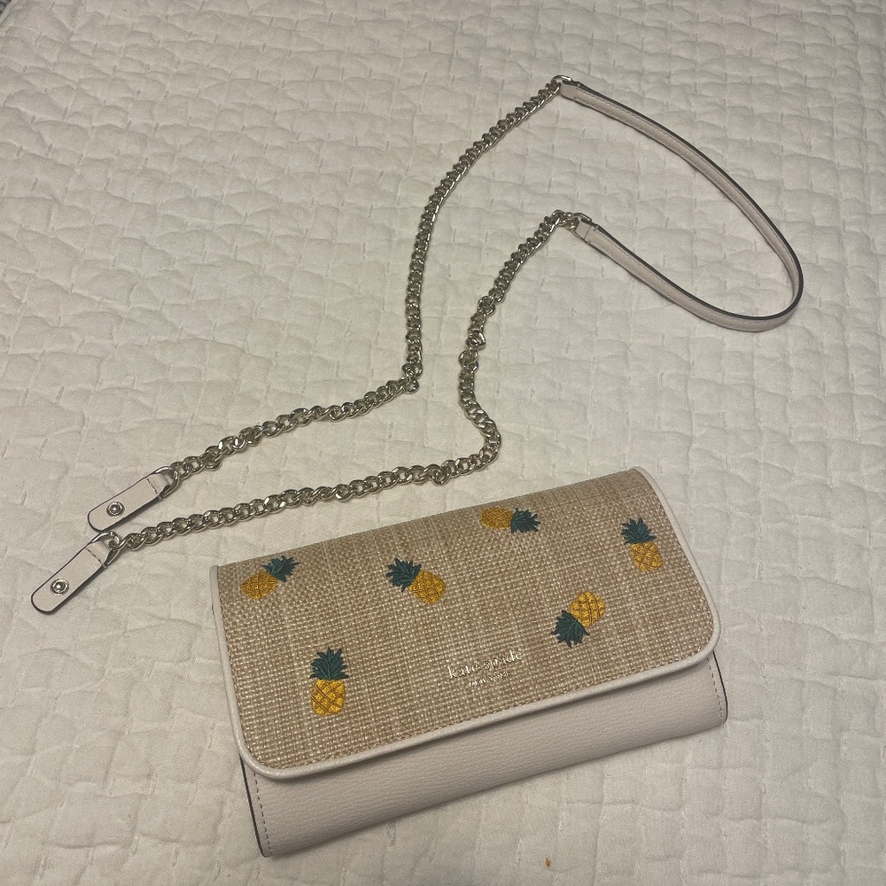 Kate Spade Pineapple Straw Purse
